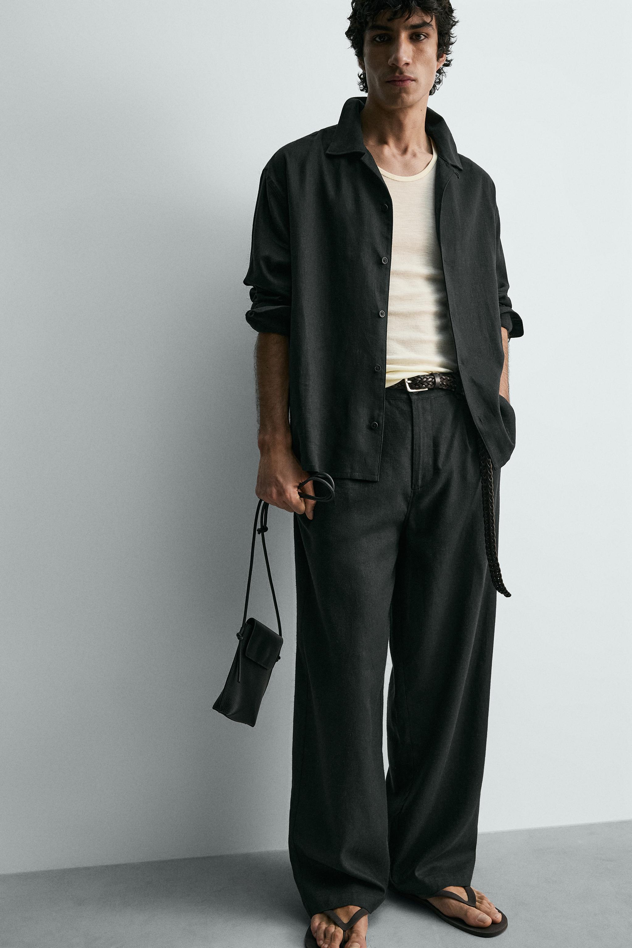 RELAXED FIT LINEN - VISCOSE PANTS